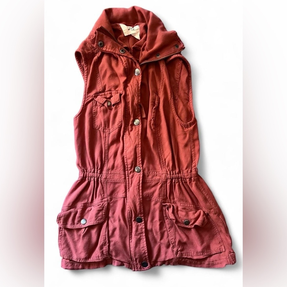 Ashley By 26 International Rust Women’s Utility Vest Size Small Spring Layering